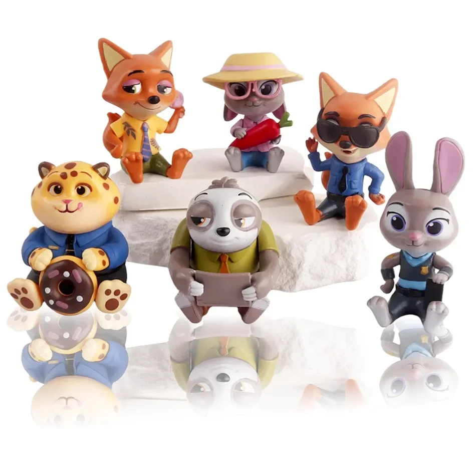 Hot Disney Zootopia Serie Goede Zitten Blind Box Beeldjes Leuke Judith Nick Flash Finnick Desktop Ornamenten Kinderen Verjaardagscadeautjes