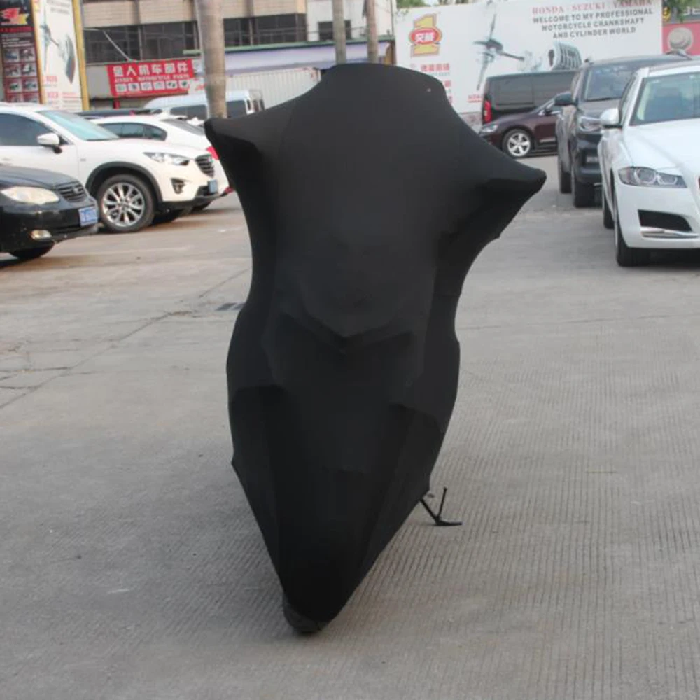 Universal Motorcycle Cover All Weather for Motorcycles, Elastic Outdoor Against Dust Full Cover Sun UV Protection