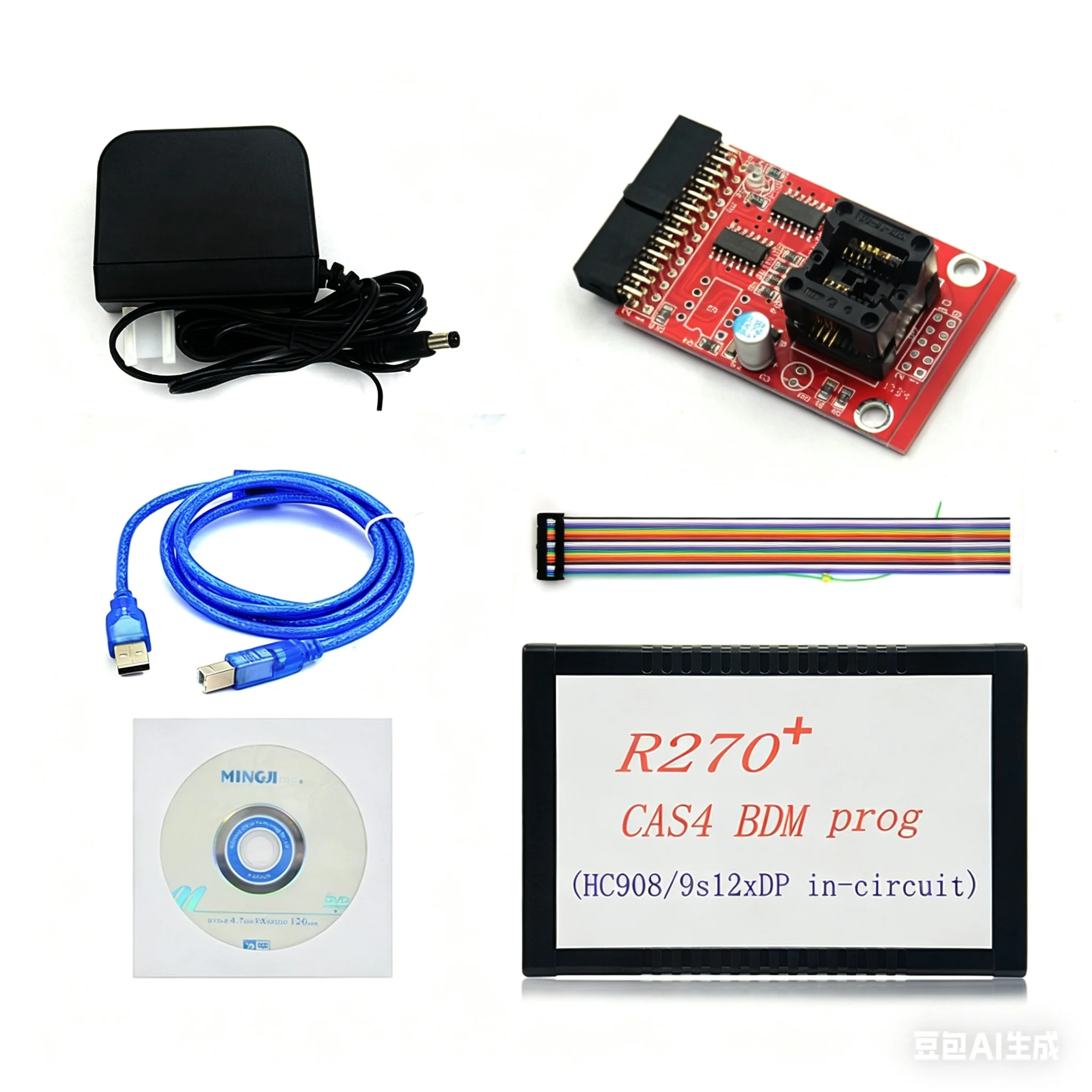 R270+ V1.20 Car CAS4 BDM Programmer For  2001-2009 Auto Key Programmer Support M35080 Series
