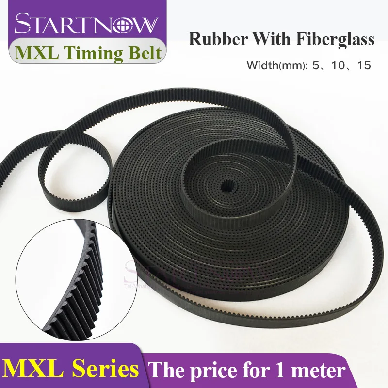 Startnow MXL-5 Open-Ended HTD Timing Belt, High Precision Durable Flexible Belt For Robotics CNC Motion Transmission Systems