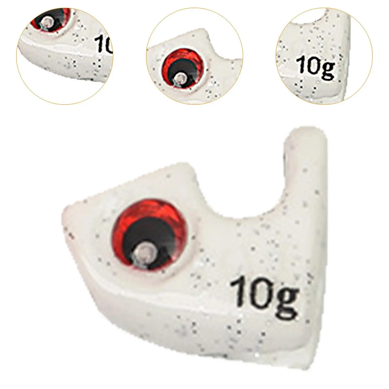 2x 10G Fishing Squid Sinkers Men Women Realistic Glow in The Dark Adults Equipment Fishing Tackle Accessories Squid Jig Weights