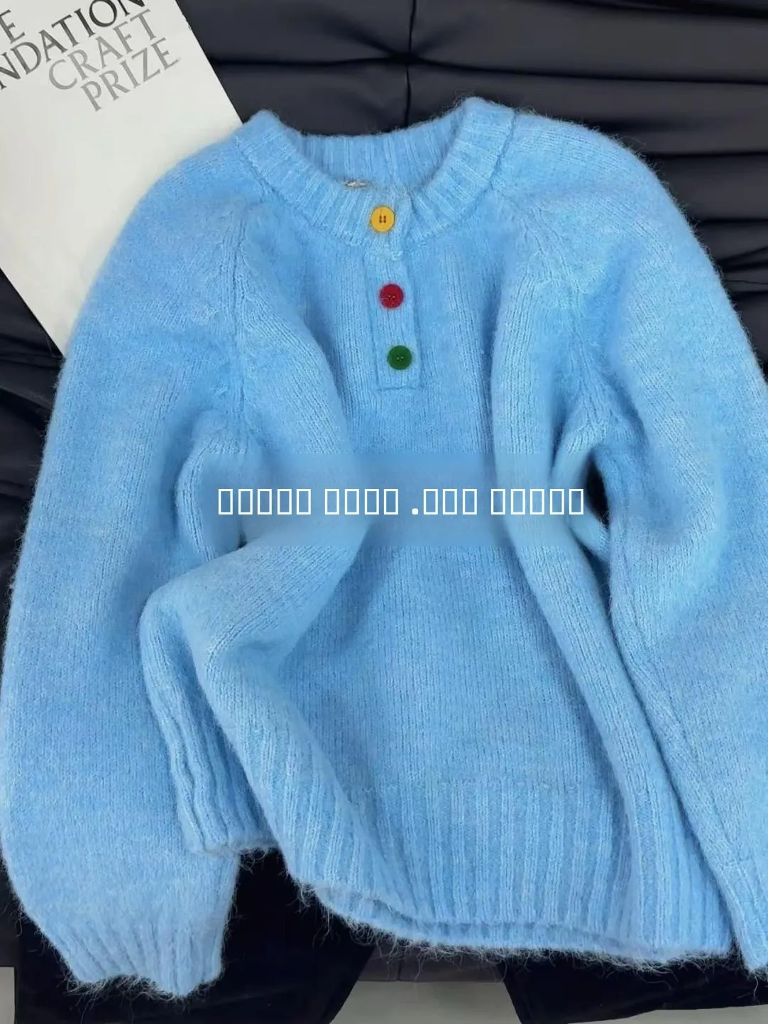 한국 슬레 소프트 퍼플 니트 스웨터 라운드 넥 여성용 가을 겨울 패션 젠틀 베이스 레이어 레이지 하이엔드 니트웨어