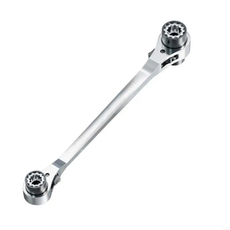 Multisize Ratcheting -Schraubenschlüssel -Doppel -Design -Design für Mechanik -DIY -Projekte Y4QC