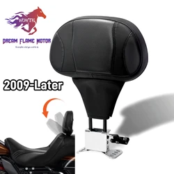 Detachable Adjustable Motorcycle Driver Rider Backrest Pad For Harley Touring CVO Street Glide Road King Ultra Electra 2009-2024