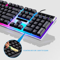 Gaming Keyboard And Mouse Gamer Kit Wired Keyboard And Mouse Set Backlit USB Russian Computer Keyboard 104 Keycaps For PC