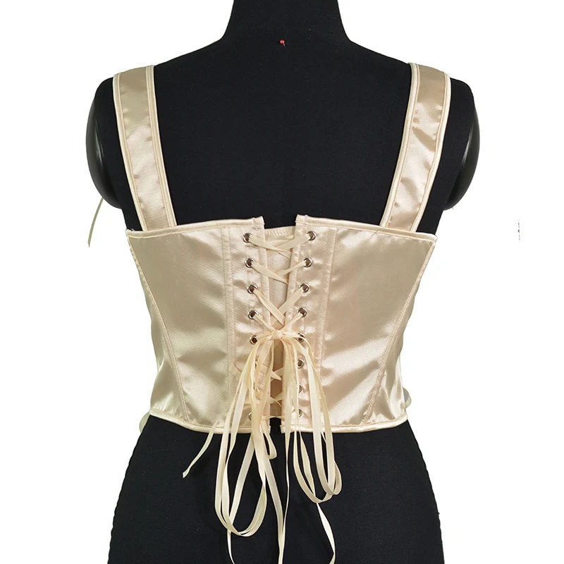 Women Tight Fitting Pink Corset Quality Over Bust Bustiers Vintage Bowknots Slimm Waist Lace Up Bodice With Bones Tummy Control