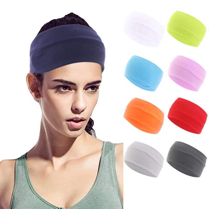 Nieuwe Yoga Brede Hoofdband Voor Dames Turbanlady Platte Elastische Sport Boho Haarband Hoofdband Haarband Zomer Sports Run Accessoires