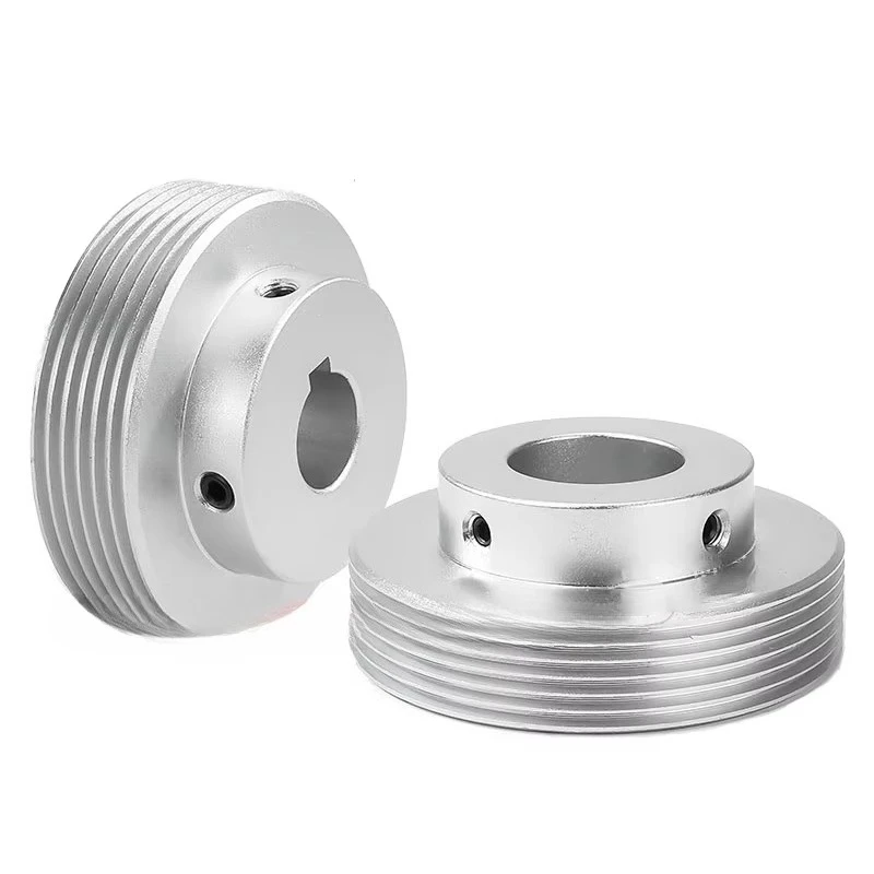 Dia 71-100mm 6PJ Multi Wedge Wheel PJ Belt Pulley 6 Slots Motor Shaft 6 Peak Groove Synchronous Timing Pulley Bore 10-40mm