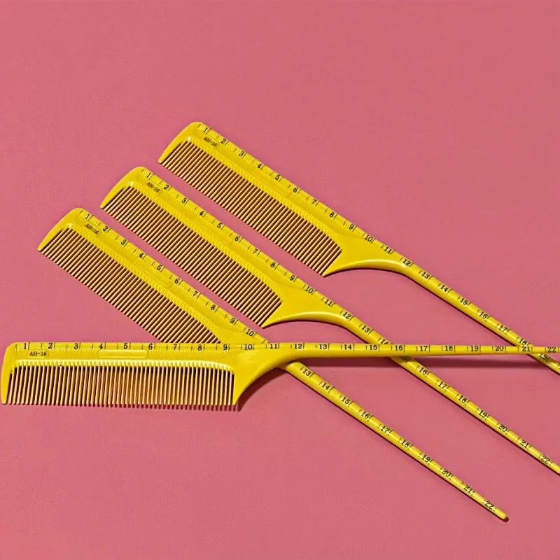 

Purple Haircut Comb With Scale BarberShop Hair Cutting Combs Hairdresser Professional Haircut Hairbrush Hair Salon Styling Tools
