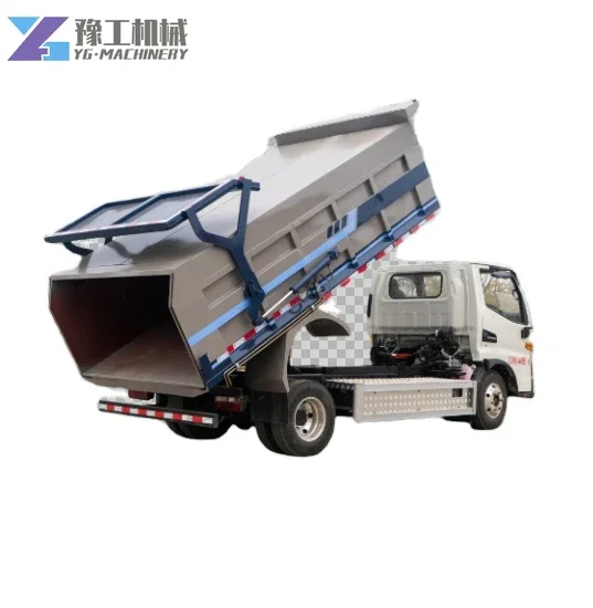 YG Hydraulic System Trash Garbage Trucks High Loading Efficiency New Energy Sealed Van Garbage Truck