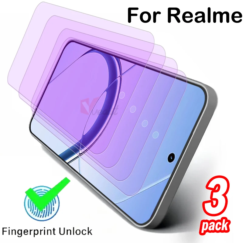 

3piece/lot Premium Protective Glass for Realme 16 Pro Unlock Screen Protector for Realme 16 Anti Blue Light Tempered Glass