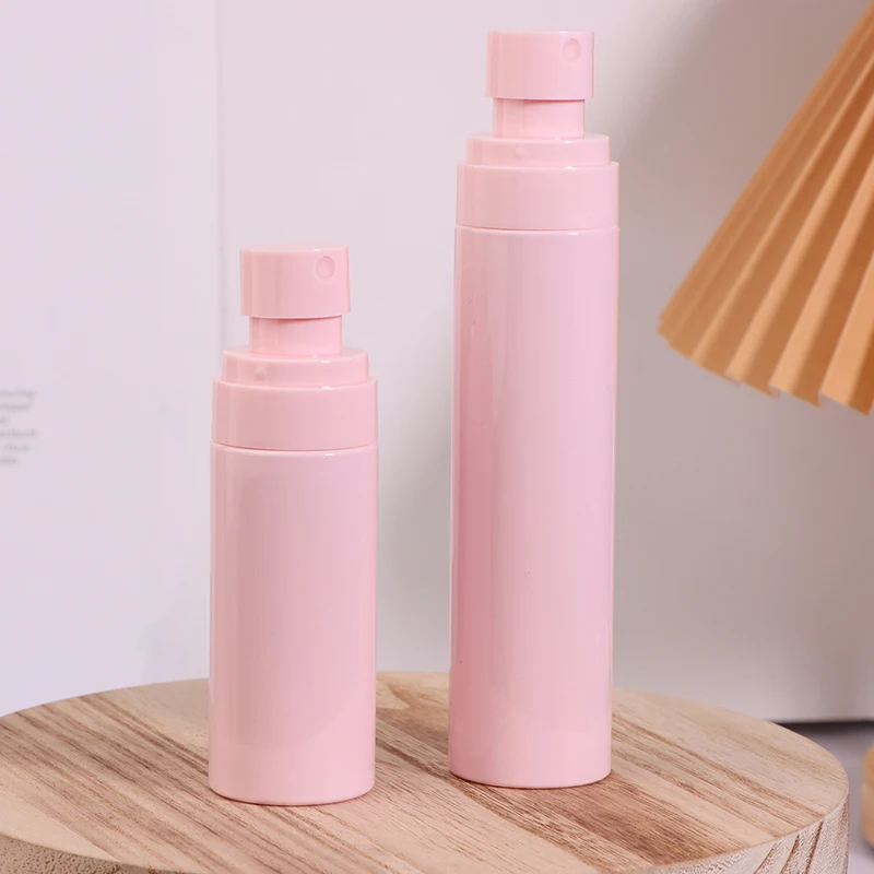 60 ml 80 ml 100 ml Plastic Spray Fles Mist Verstuiver Spuit Ondoorzichtige Roze Parfum Hervulbare Fles Reizen Draagbare container