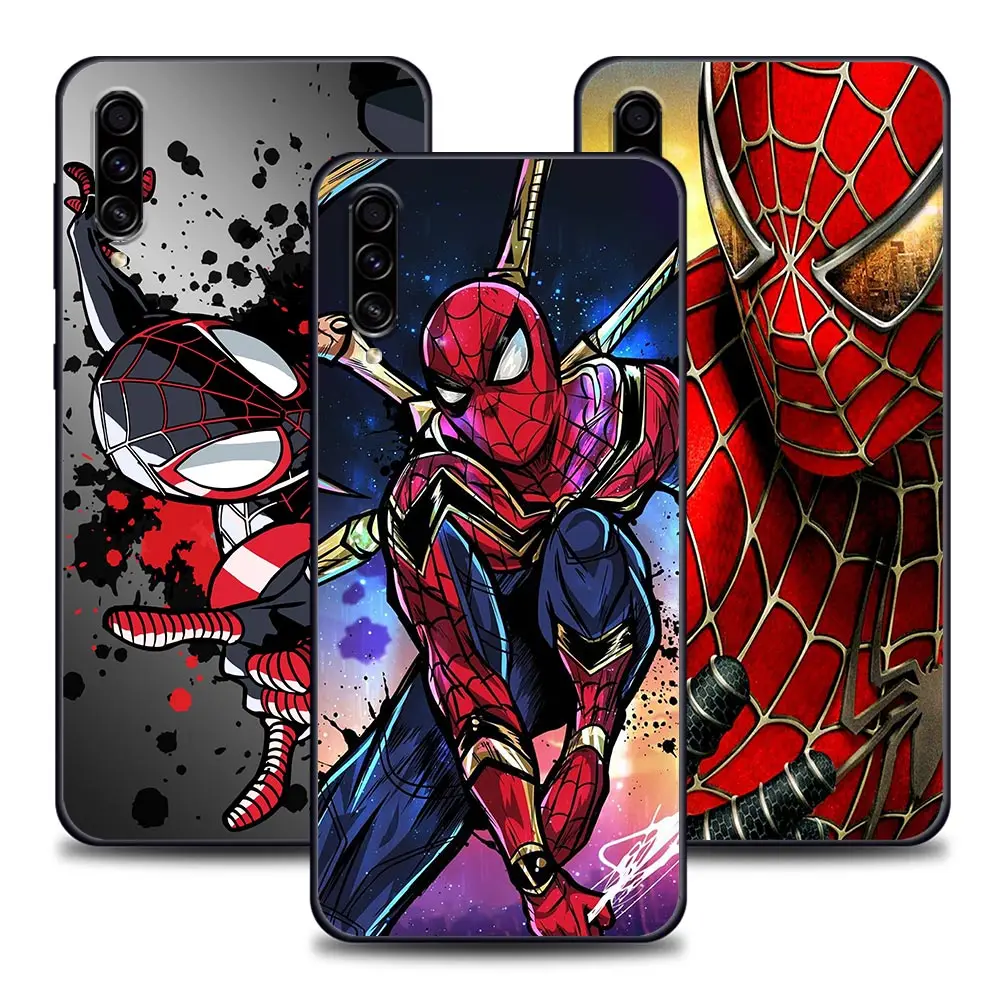 Marvel Phone Case For Samsung Galaxy A30s A10e A40 A50 S A60 A70 A80 A7 A9 2018 Soft Coque Fundas Cover Spider-Man Miles Morales