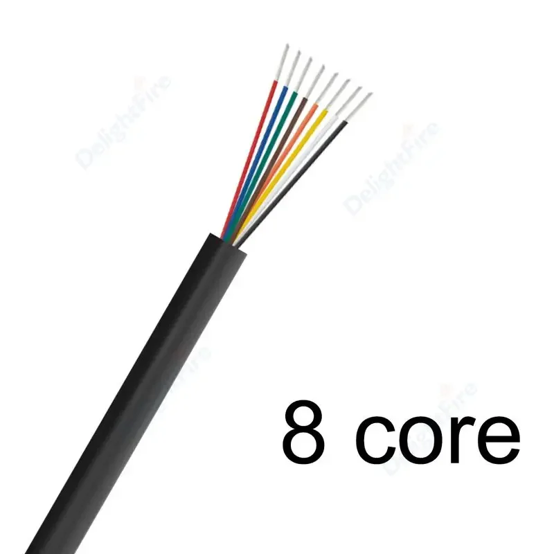 DelightFire 3–100 m, 28 AWG, UL2464, flexibles ummanteltes Kabel, Audio-Kabel für elektronische Lautsprecher, 2, 3, 4, 5, 6, 7, 8, 9, 10 Kerne, isoliertes USB-Verlängerungskabel 6