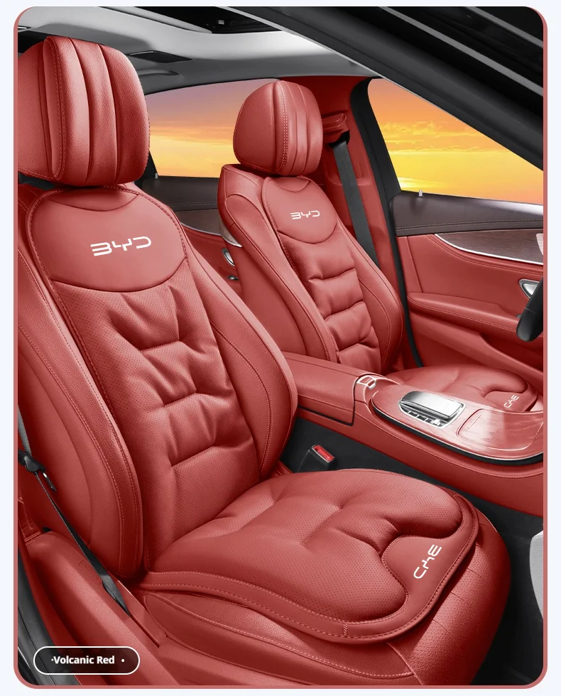 Für BYD Ato 3 Fafengtang F3 E6 Yuan Song Plus EV F0 Qinhan Dolphin S6 Autositz-Rückenlehnenkissenbezug Leder-Sitzschutzpolster – Detail 19