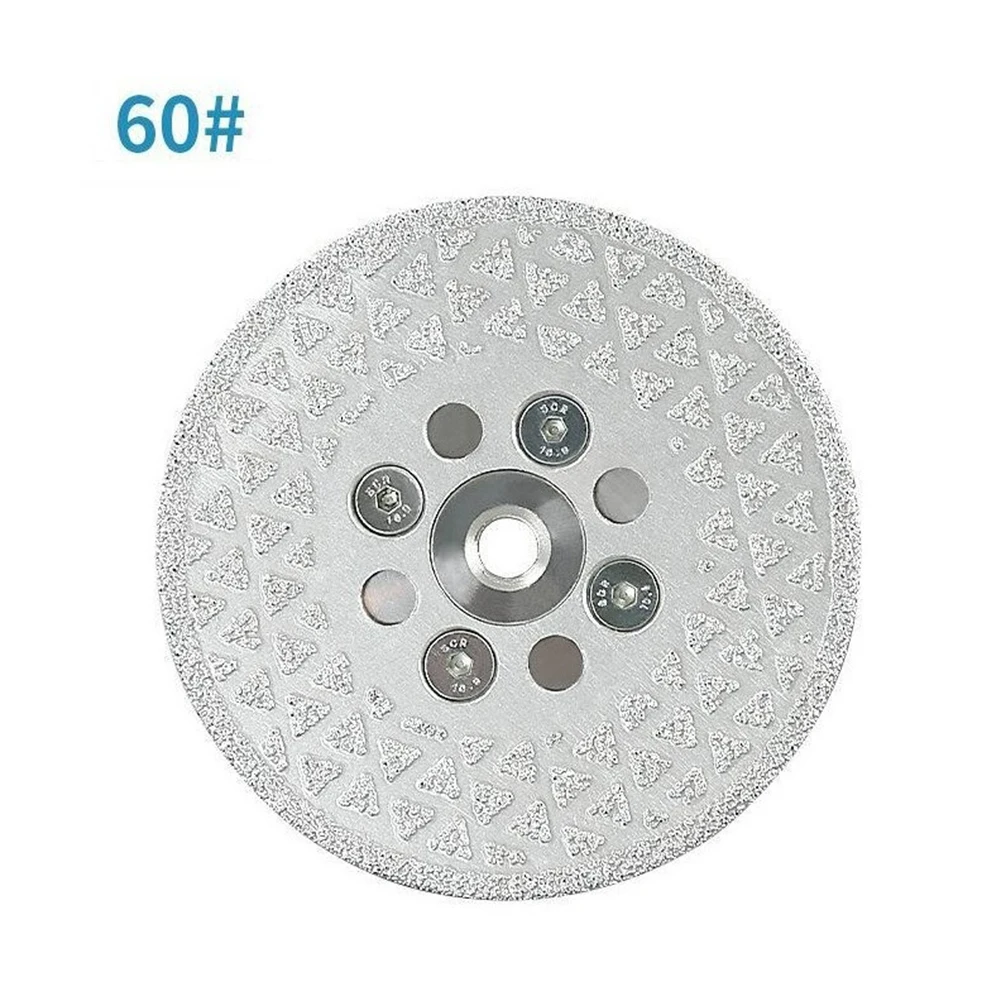 أداة السلطة قرص الطحن الماس + الصلب 100 مللي متر أسطوانة تقطيع مزدوجة الوجهين للرخام الجرانيت السيراميك قرص الطحن M10