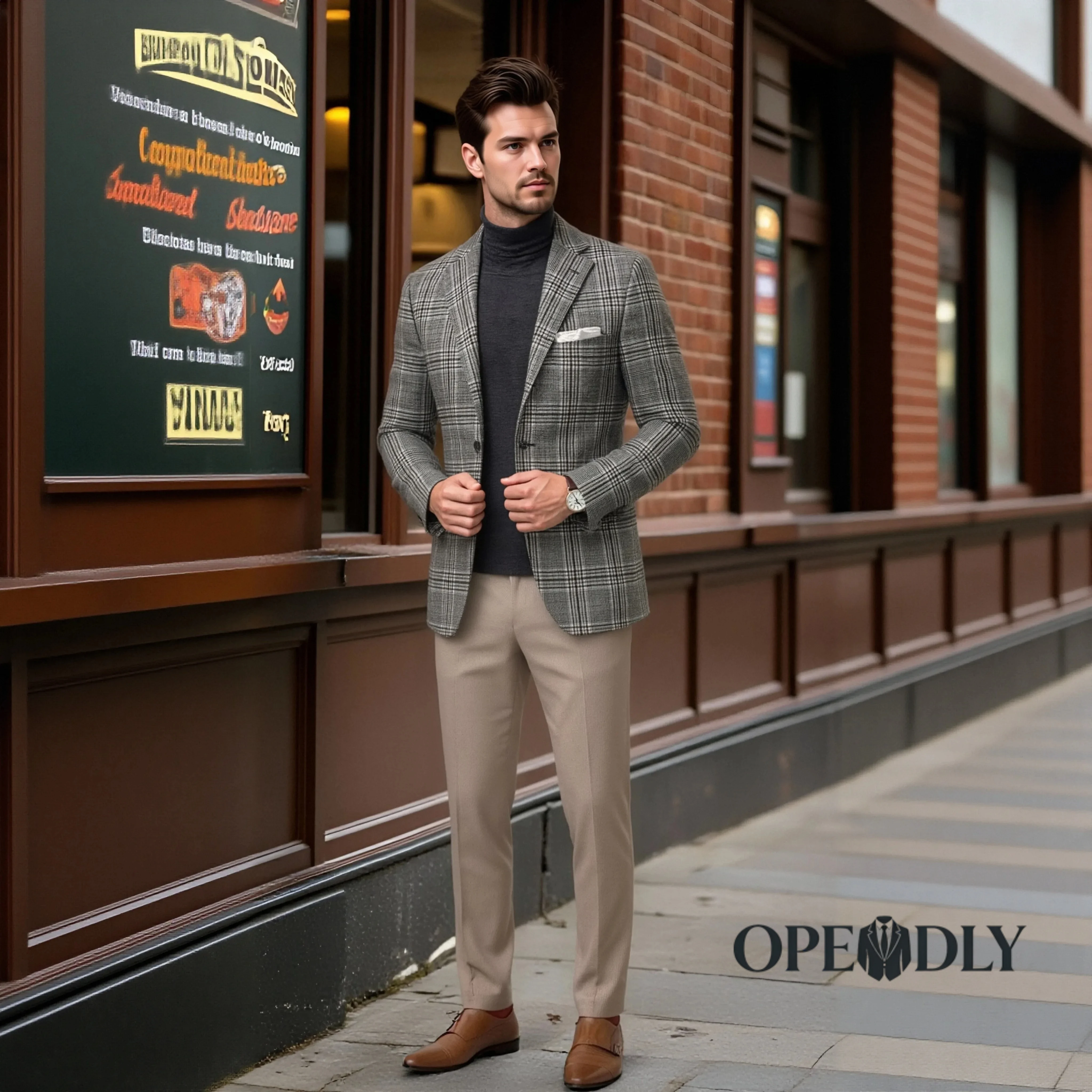 

Tailored Mens Three Piece Suit Slim Fit Wedding Tuxedo Set for Groom Groomsmen Formal Business Attire Blazer Vest and Pants