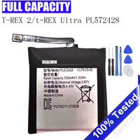 Original 500mAh PL572428 Smart Watch Battery For Amazfit T-Rex 2 T-REX Ultra A2169 Bateria +  Tools
