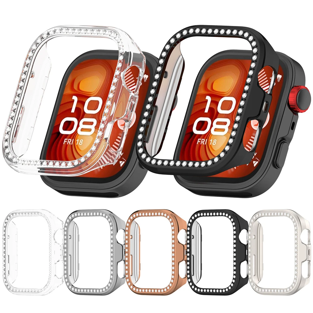 Uhrengehäuse für Huawei Watch Fit4/ Fit 4 Pro Fit3 Fit 5, Stoßfänger-Zubehör, hohles, stoßfestes, kratzfestes Gehäuse mit Displayschutz – Detail 6