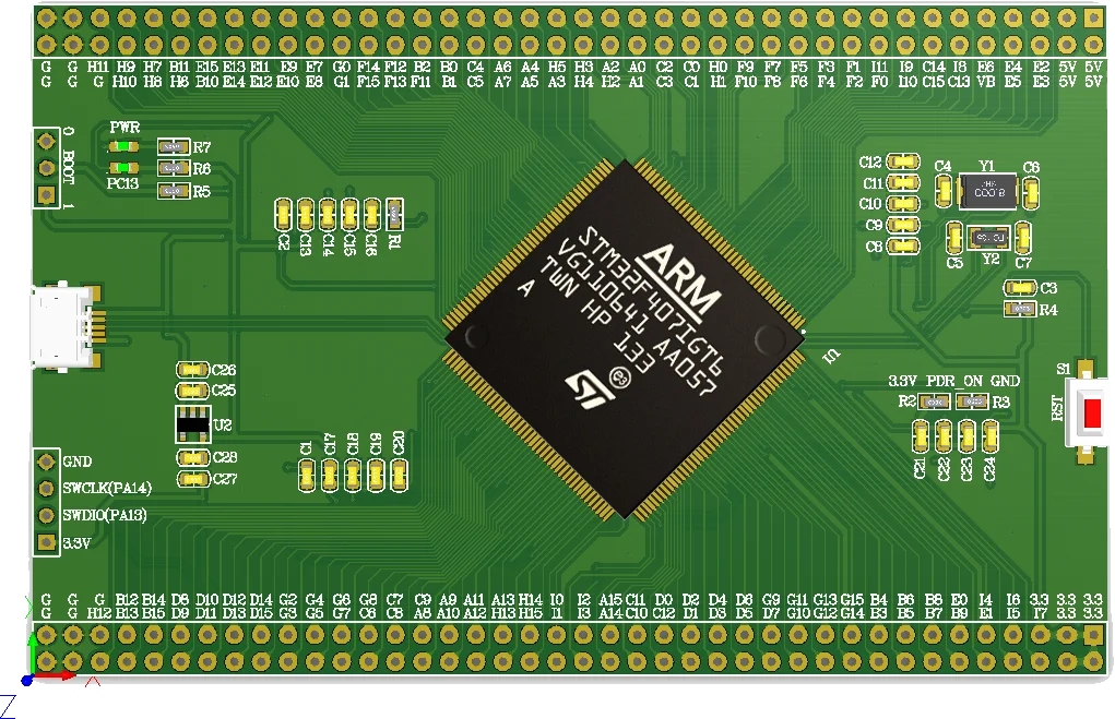 STM32F407IGT6 Core Board Large Capacity New F407 Minimum System IIT6 Development Learning Board