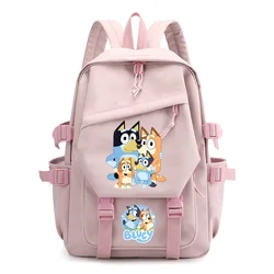 Bluey zaino Cartoon Anime Bingo Bluey zaino grande capacità Fashion Kawaii School Bag materiale scolastico impermeabile per bambini