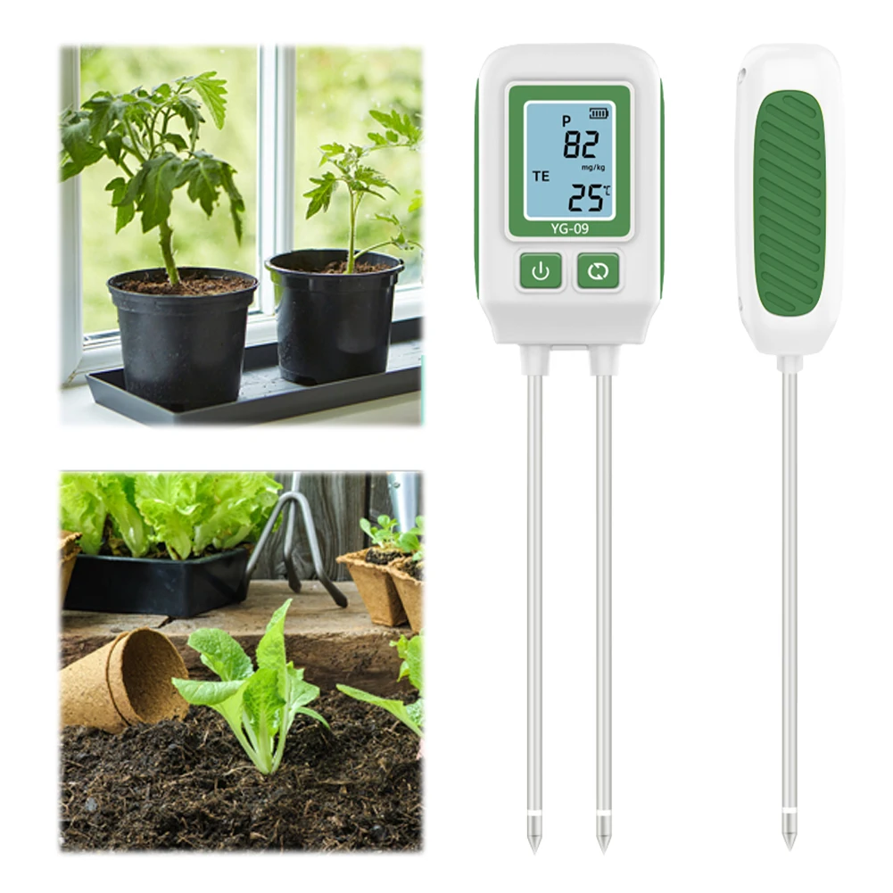 Soil NPK Analyser Meter 0-1999mg/kg Dual Needle Nitrogen Phosphorus Potassium Detector for Agricultural Soil Nitrogen Tester