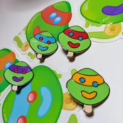 Eyemask Turtle Ice Cream Enamel Pin
