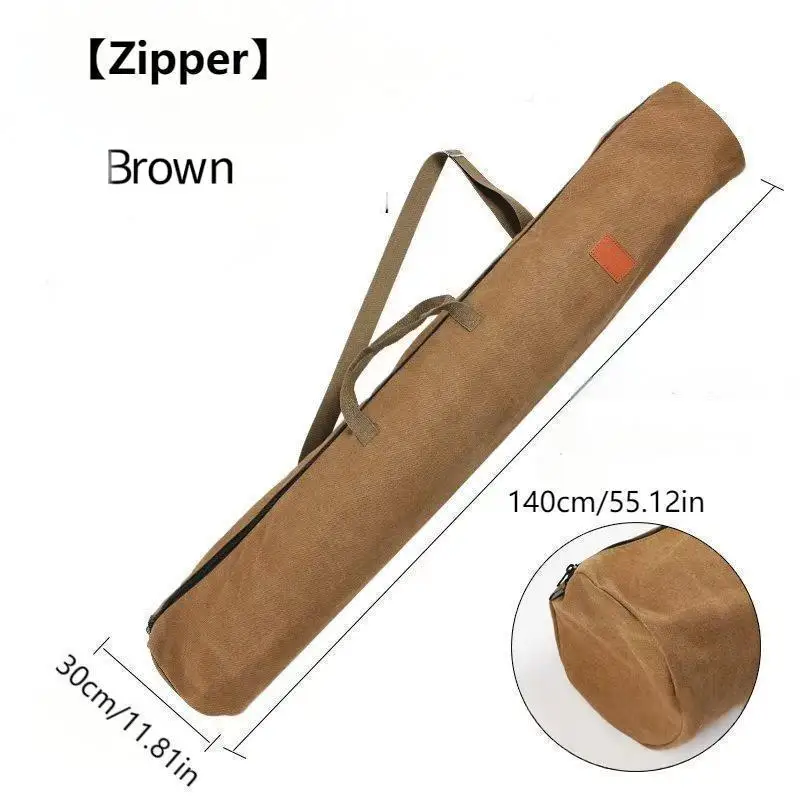 Angelruten-Tasche aus Canvas, leicht, mit Platz für einen Regenschirm, Angel-Tasche, tragbare Aufbewahrungstasche für den Außenbereich, Regenschirm-Tasche, Ruten-Tasche, Angel-Ausrüstungstasche mit großem Fassungsvermögen. – Detail 10