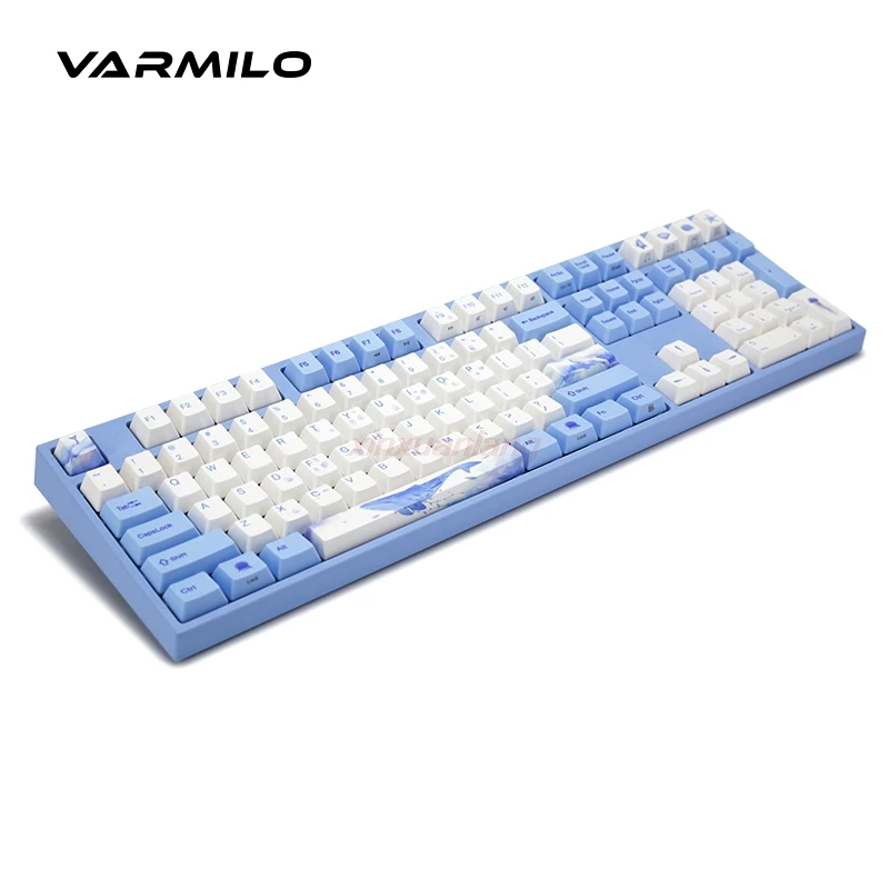 varmilo teclado mecanico do jogo 87key 108ke v2switch pbtkeycaps para o escritorio 01