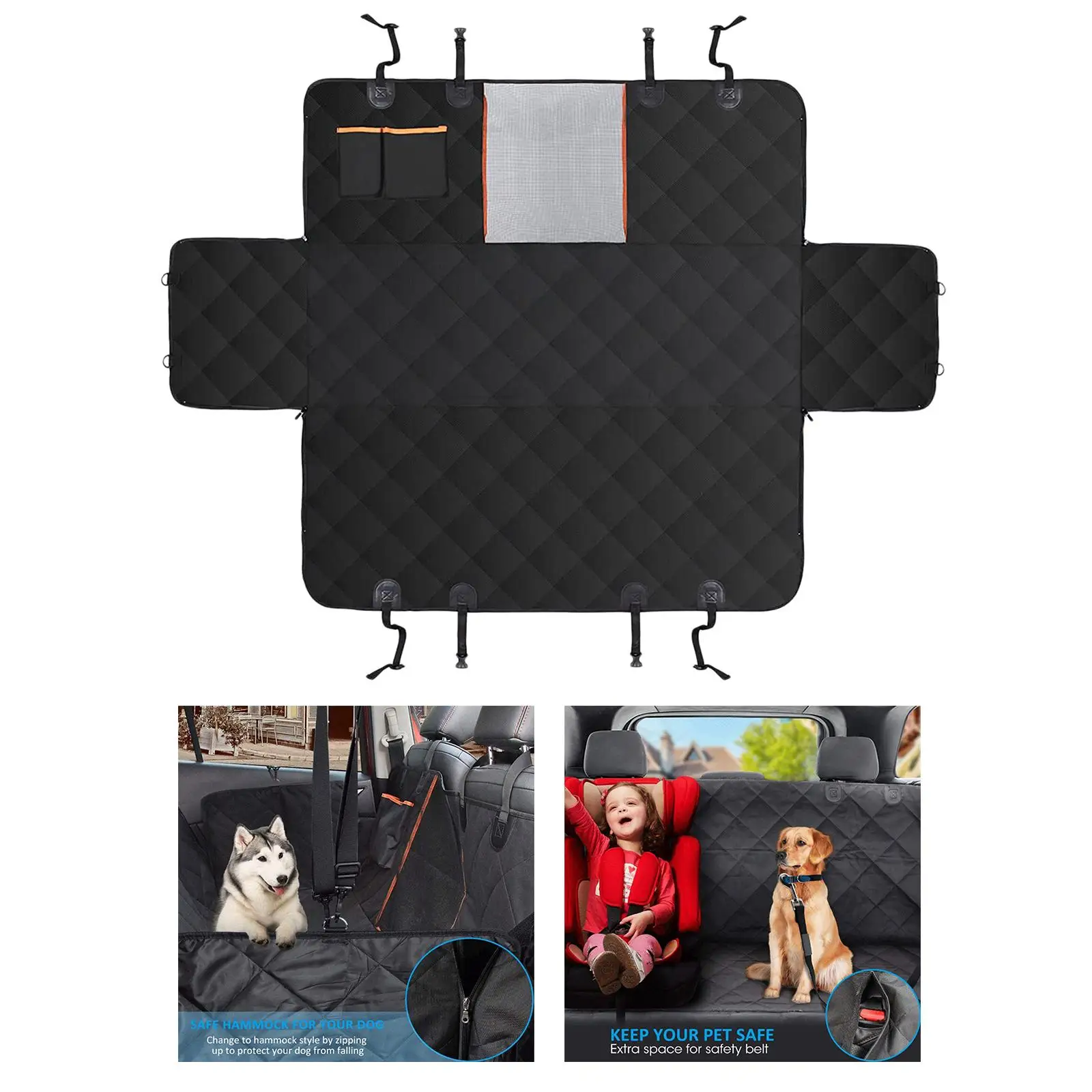 Dog Car Seat Cover Waterproof Pet Travel Dog Carrier Car Trunk Protector Mattress Car Hammock Carrier for Dogs