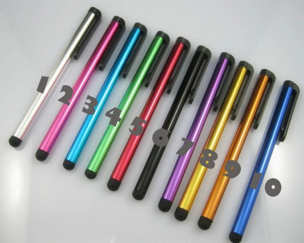 300 Stück bunter universeller kapazitiver Bildschirm-Touch-Stylus-Stift 7.0 für iPhone Samsung Android Handy Tablet