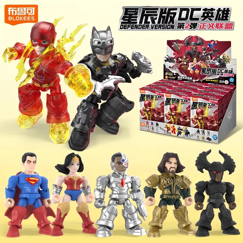 

New Blokees Original Dc Super Heroes Star V2 Version Building Blocks Set Justice League Collectible Figure Assembly Gifts Toys