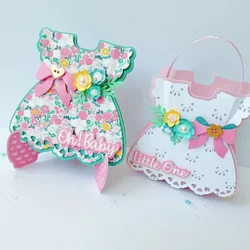 Baby Girl Mini Album & Baby Words Metal Cutting Dies for DIY Scrapbooking Album Paper Cards Decorative Crafts Embossing Die Cuts