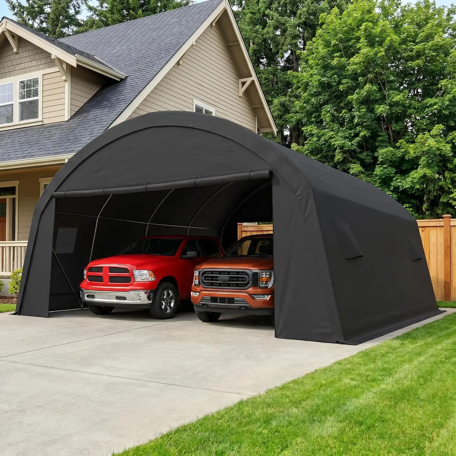 Carport 20x20 Heavy Duty 2 Car Carport Canopy