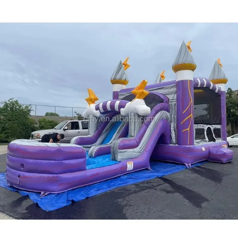 

Inflatable Toys Accessories Building Blocks Water Slide With Bouncy Castle For Kids