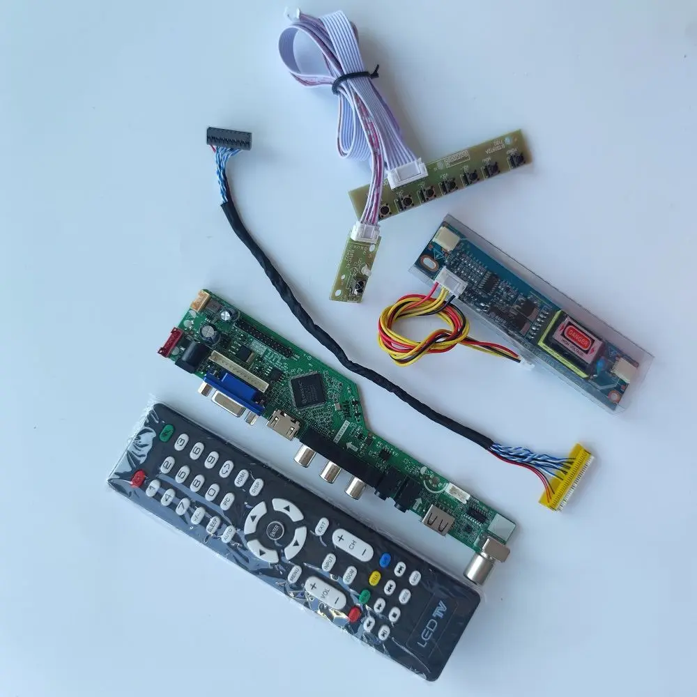 

Комплект для LM190WX1-TLL1/TLK1/TLH1 19 дюймов, 1440x900, ЖК-экран, клавиатура + пульт + инвертор, VGA, USB, AV, HDMI-совместимая плата контроллера телевизора