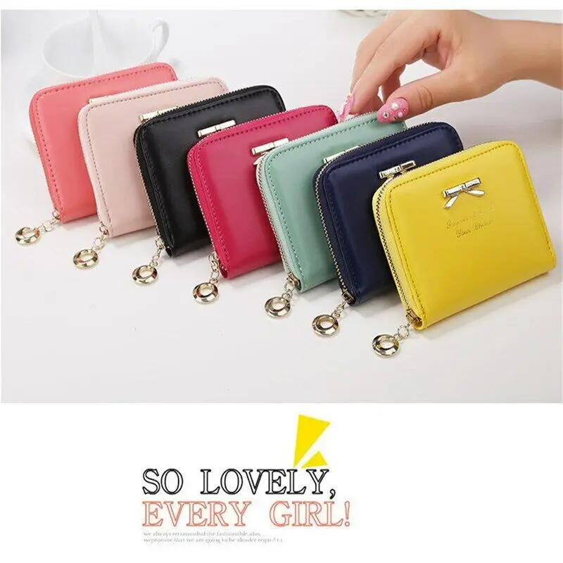 

Vintage Purse Card Wallet Men Women Card Holders Women Coin Purse PU Leather Wallet Female Card Clamp Cash Clip Billfold Handbag