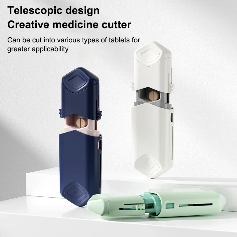 One Minute Two Pull-out Convenient Medicine Box Cutter Mini Telescopic Box Divider BPA-free Easy to Use Compact Size Portable