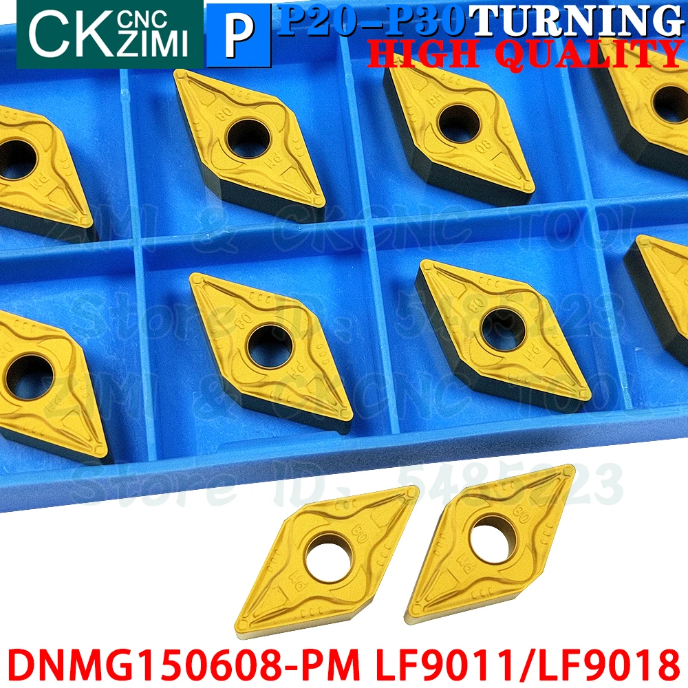 DNMG150608-PM LF9011 DNMG150608-PM LF9018 Sisipan Karbida Alat Sisipan Pembalik Internal Eksternal Alat Pemotong Bubut Logam CNC DNMG 1506 Alat pertukangan