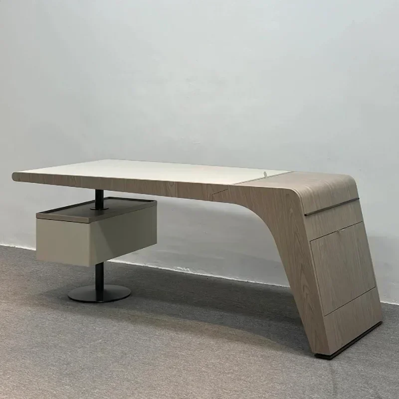 Villa Modern Italian Designer Desk Office Integrated Boss Desk and Chair
