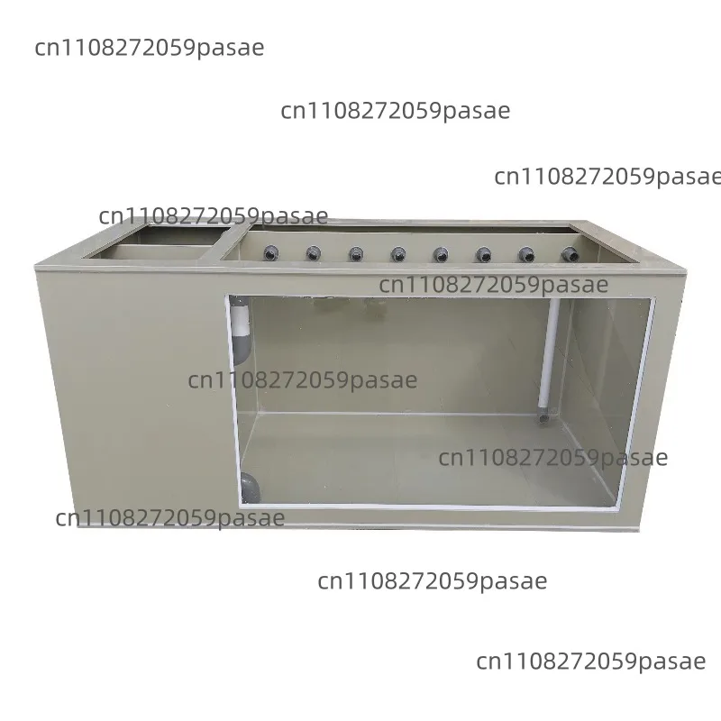 Circulation box: plastic front glass side pool, ultra-white glass water circulation box