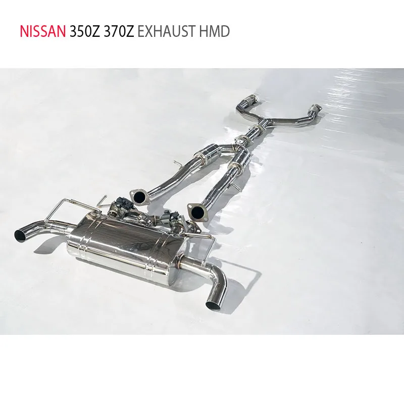 HMD Car Accessories Exhaust System for Nissan 350Z 370Z With Catalytic Converter Header Auto Modification Muffler