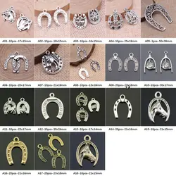 New Arrival Horseshoe Horse Head Charms For Jewelry Making Gifts For Women