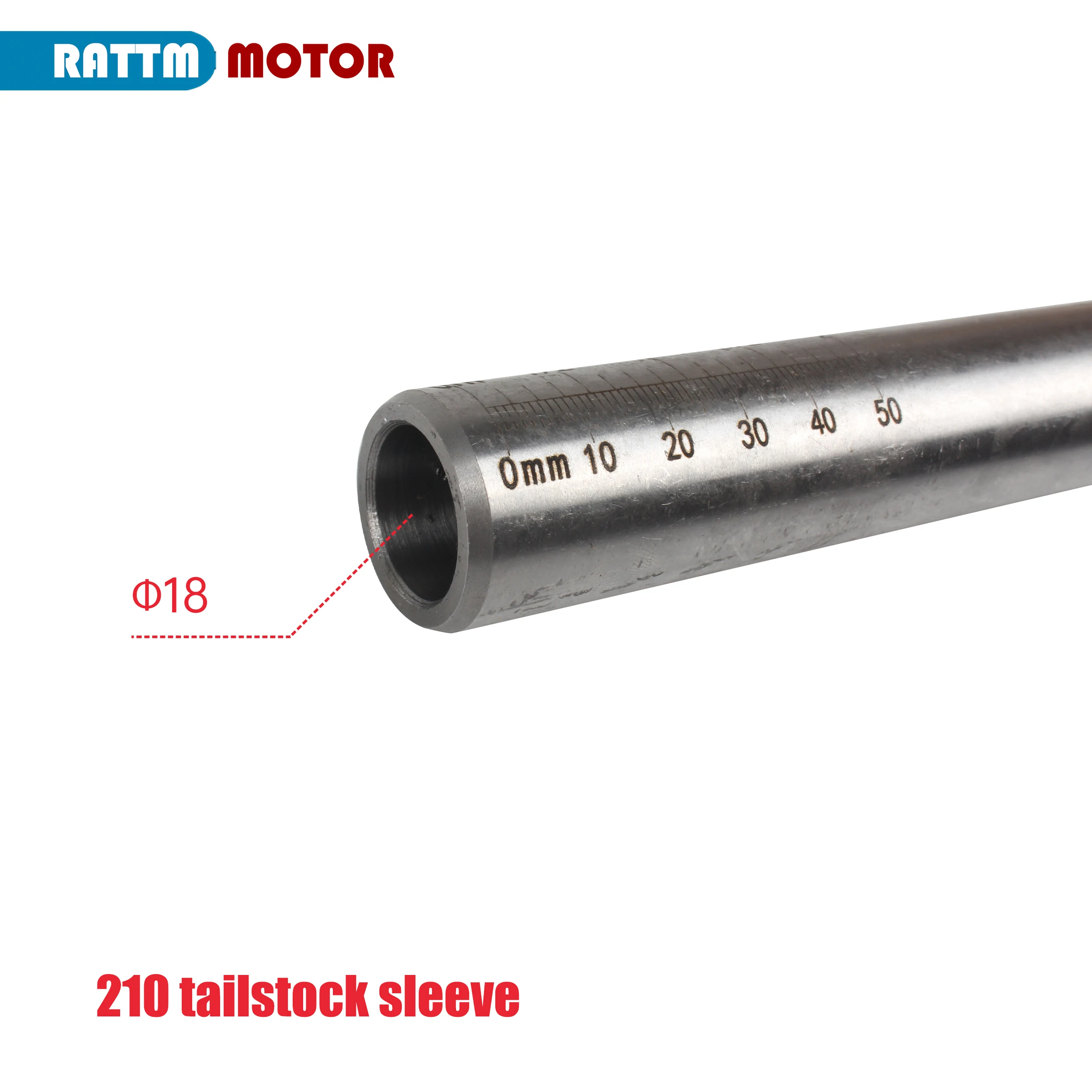 MT2 # Tailstock Sleeve For WM-210V MX-210V CD-210V Or CJ 0618 Lathe Machine Accessories Part