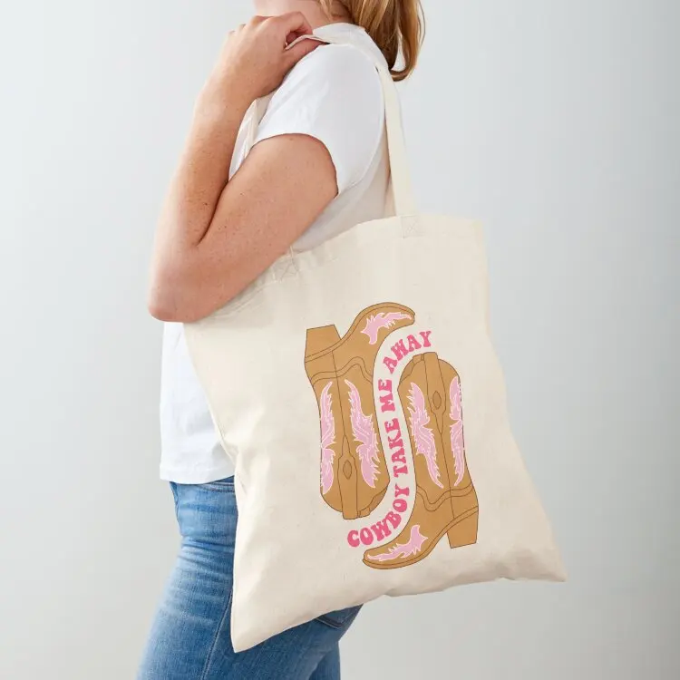 Cowboy take me away. Cowboy boots. Tote Bag Reusable bags Custom bag Women's bag