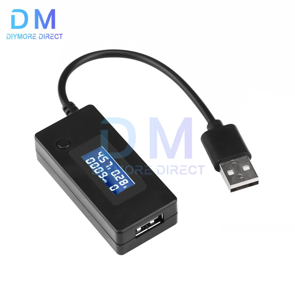 LCD Backlight USB Current Voltage Charging Capacity Tester Meter Charger Doctor Voltmeter Ammeter Monitor Detector Mobile Phone