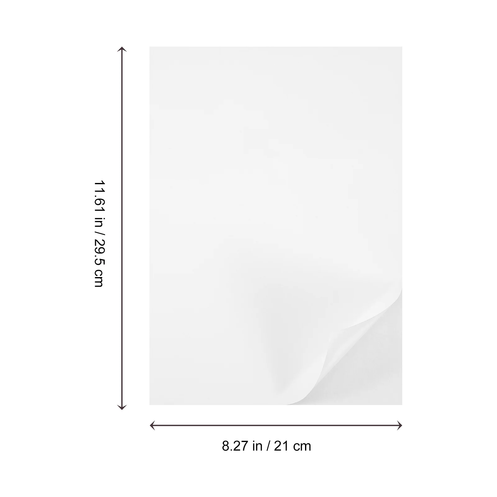 50Pcs Clear Adhesive Tape Sheets Single Sided Sticky Paper for Craft DIY Home Decor Scrapbook Ribbon Mounting Tools