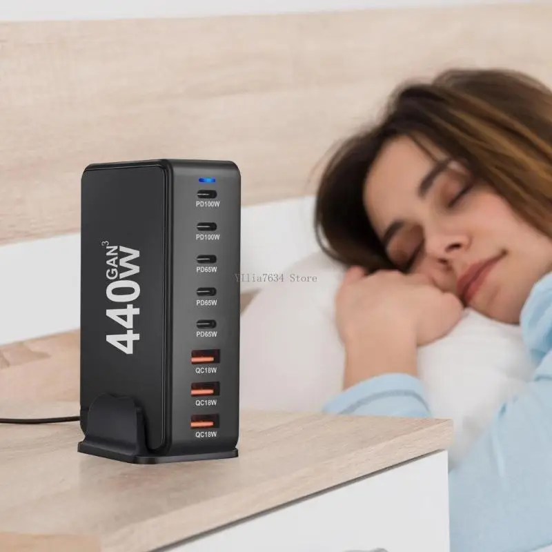 

Travel Friendly 440W with Power Delivery Energy Saving Technology Travel Friendly Multiple USB Port