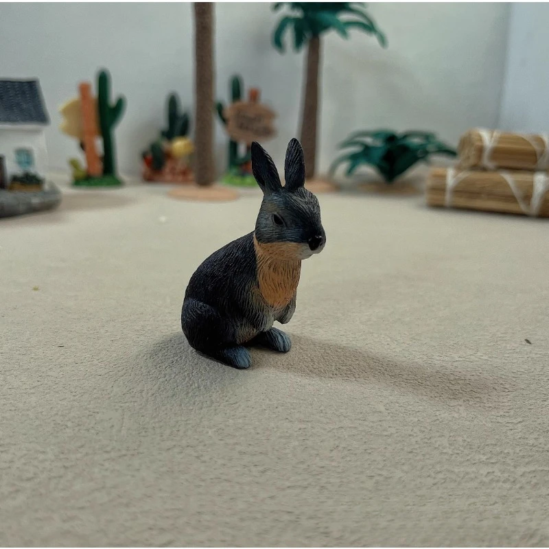 Emulation Miniature Small Animal Antelope Aries Sheep Rabbit Micro Scenery Sand Table Model Prop Ornament