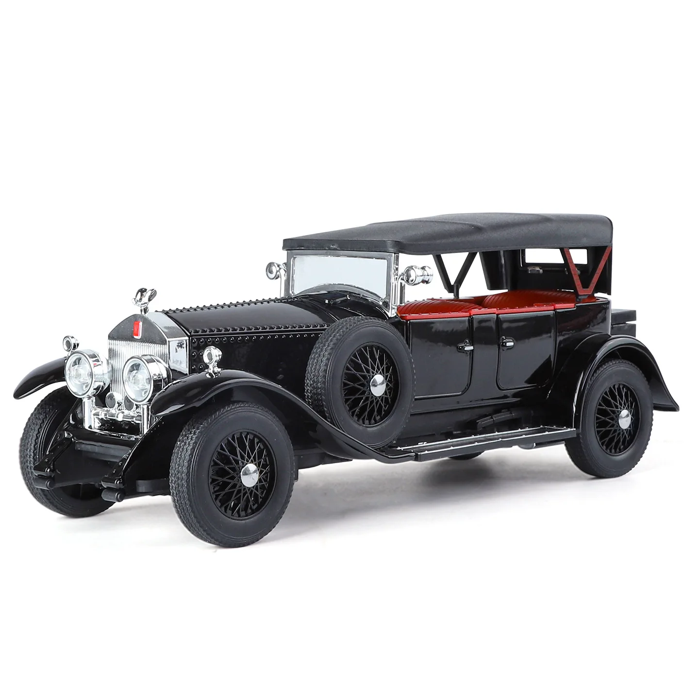 XHD 1:24 Phantom generation vintage car nostalgic classical alloy sound and light feedback car  children's toy gift